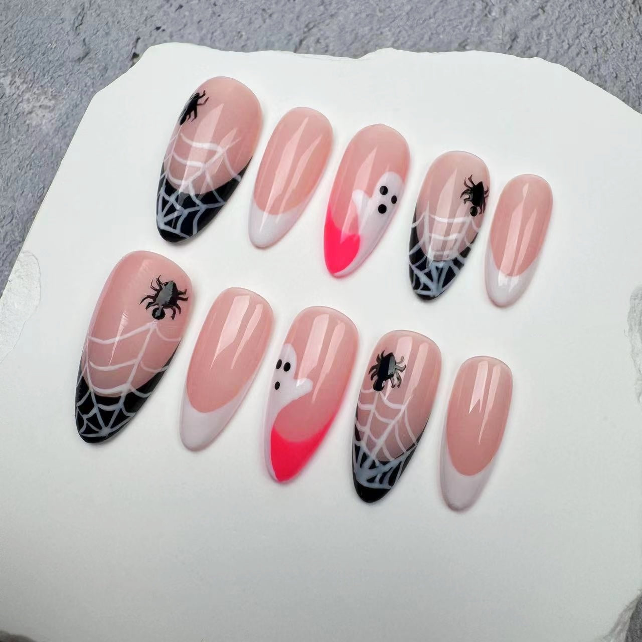 Handmade Nails/custom press on nails/party press on nails/Flakes for nails/wedding nails gift/Japanese nails/Long nails/Almond nails