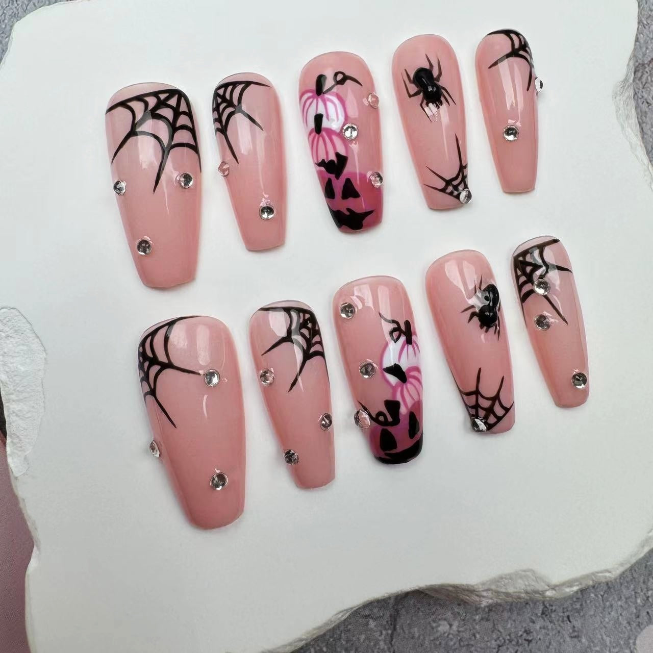 Handmade Nails/custom press on nails/party press on nails/Flakes for nails/wedding nails gift/Japanese nails/Long nails/Almond nails