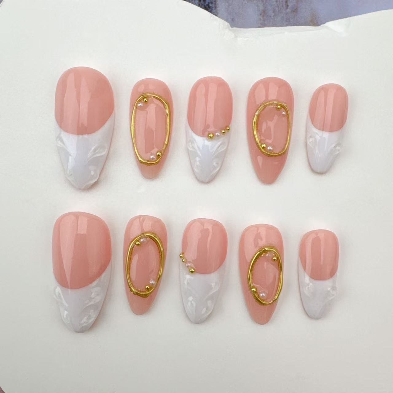 3D Handmade Nails/custom press on nails/party press on nails/Flakes for nails/Beautiful nails gift/nail art/Long nails/Almond nails