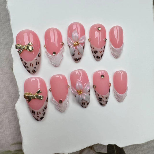 3D Nails/custom press on nails/party press on nails/Flakes for nails/wedding nails gift/Japanese nails/Long nails/Almond nails