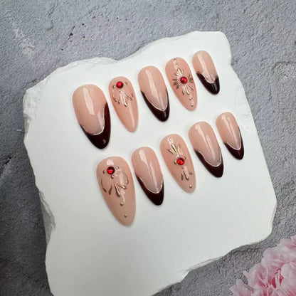 Handmade Nails/custom press on nails/party press on nails/Flakes for nails/wedding nails gift/Japanese nails/Long nails/Almond nails