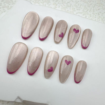 Handmade nails/custom press on nails/party press on nails/Flakes for nails/Beautiful nails gift/nail art/Long nails/Almond nails