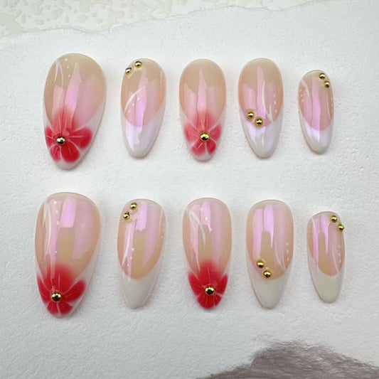 Handmade nails/custom press on nails/party press on nails/Flakes for nails/Beautiful nails gift/nail art/Long nails/Almond nails