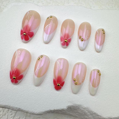 Handmade nails/custom press on nails/party press on nails/Flakes for nails/Beautiful nails gift/nail art/Long nails/Almond nails