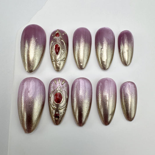 Handmade nails/custom press on nails/party press on nails/Flakes for nails/Beautiful nails gift/nail art/Long nails/Almond nails