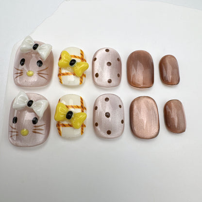 Handmade nails/custom press on nails/party press on nails/Flakes for nails/Beautiful nails gift/nail art/Long nails/Almond nails