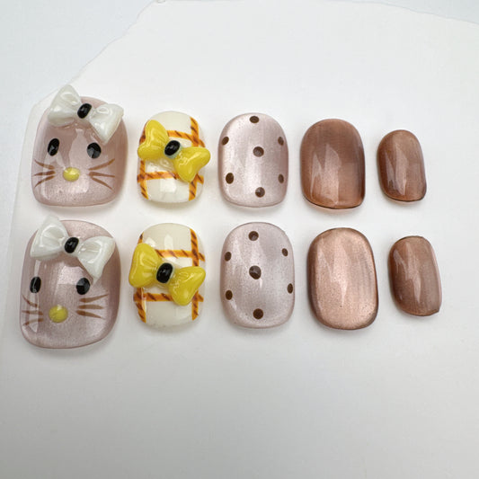 Handmade nails/custom press on nails/party press on nails/Flakes for nails/Beautiful nails gift/nail art/Long nails/Almond nails