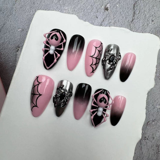 3D Nails/custom press on nails/party press on nails/Flakes for nails/wedding nails gift/Japanese nails/Long nails/Almond nails