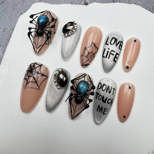 3D Nails/custom press on nails/party press on nails/Flakes for nails/wedding nails gift/Japanese nails/Long nails/Almond nails