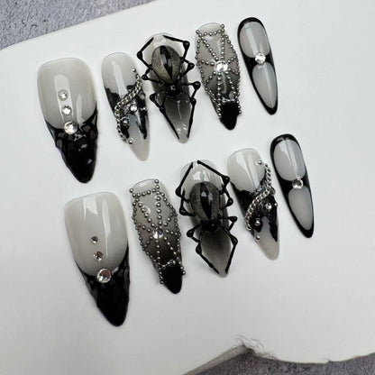 3D Nails/custom press on nails/party press on nails/Flakes for nails/wedding nails gift/Japanese nails/Long nails/Almond nails