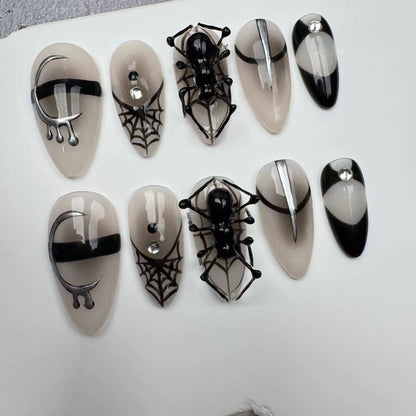 3D Nails/custom press on nails/party press on nails/Flakes for nails/wedding nails gift/Japanese nails/Long nails/Almond nails