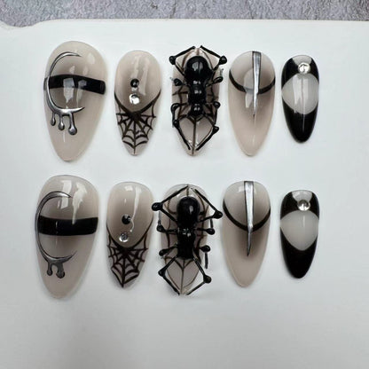 3D Nails/custom press on nails/party press on nails/Flakes for nails/wedding nails gift/Japanese nails/Long nails/Almond nails