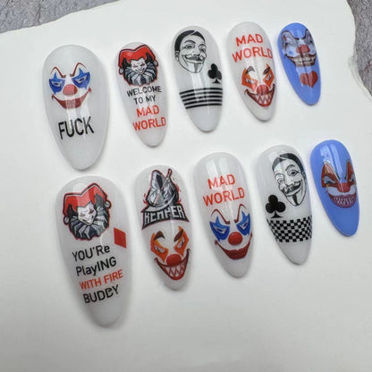Handmade Nails/custom press on nails/party press on nails/Flakes for nails/wedding nails gift/Japanese nails/Long nails/Almond nails