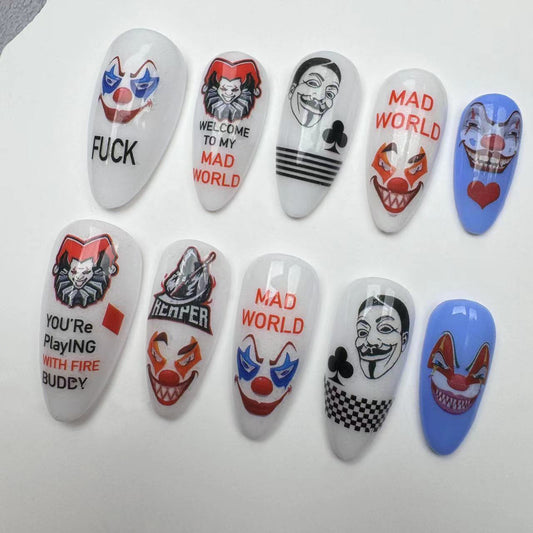 Handmade Nails/custom press on nails/party press on nails/Flakes for nails/wedding nails gift/Japanese nails/Long nails/Almond nails