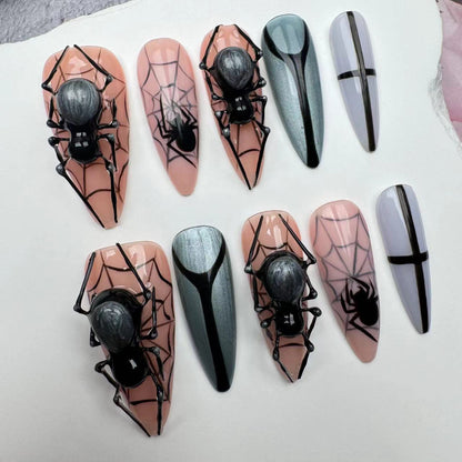 3D Nails/custom press on nails/party press on nails/Flakes for nails/wedding nails gift/Japanese nails/Long nails/Almond nails