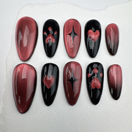 Handmade nails/custom press on nails/party press on nails/Flakes for nails/Beautiful nails gift/nail art/Long nails/Almond nails