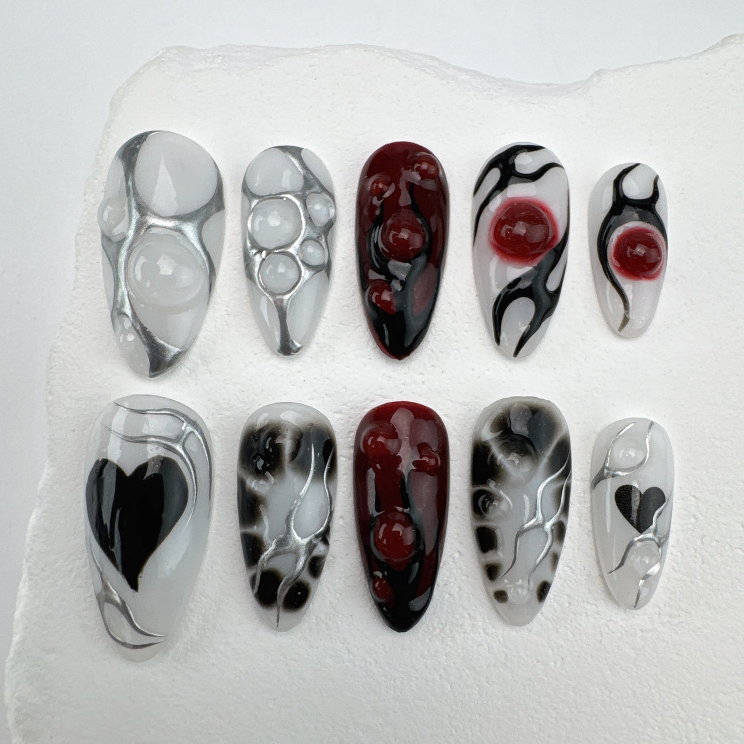 Handmade nails/custom press on nails/party press on nails/Flakes for nails/Beautiful nails gift/nail art/Long nails/Almond nails