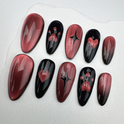 Handmade nails/custom press on nails/party press on nails/Flakes for nails/Beautiful nails gift/nail art/Long nails/Almond nails