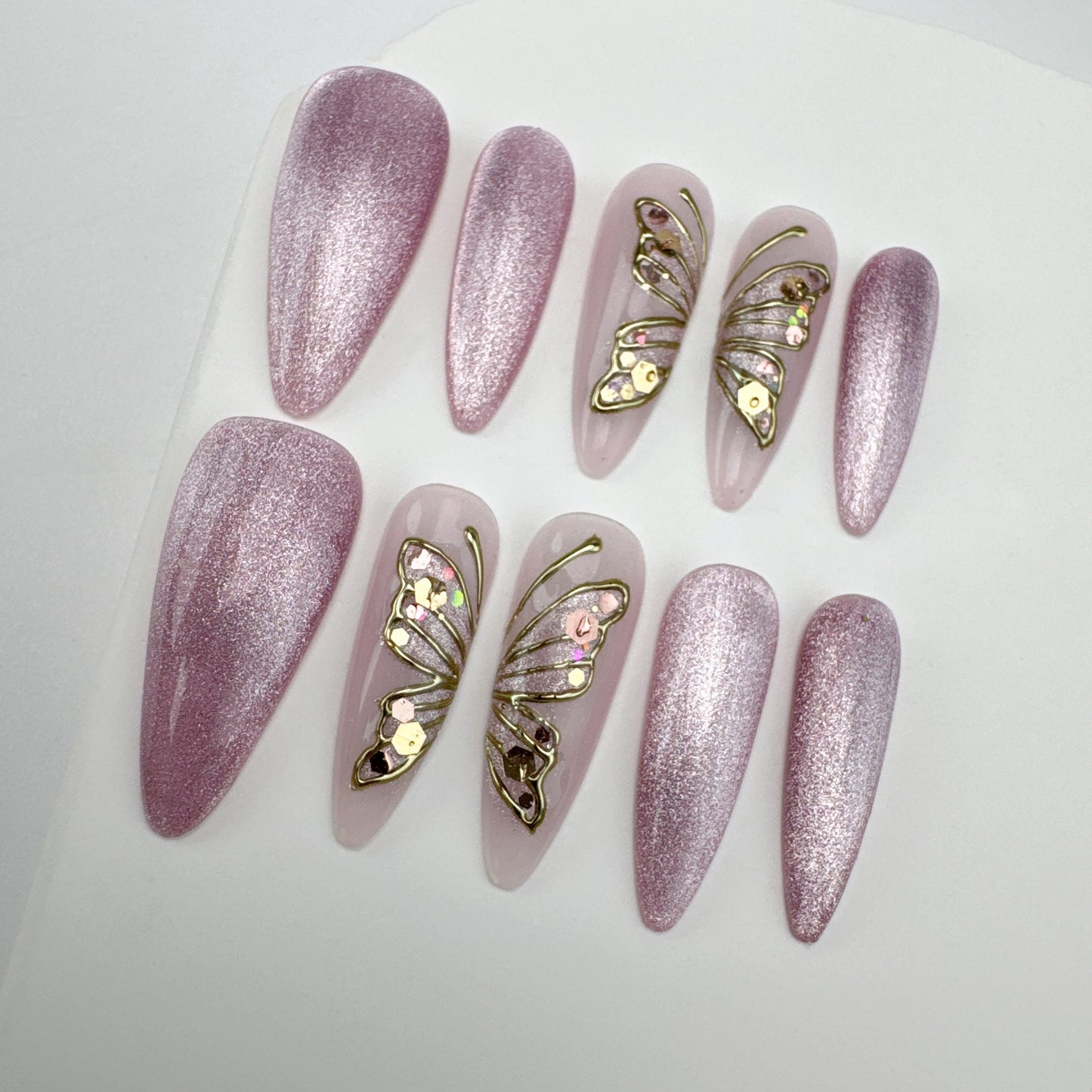 Handmade nails/custom press on nails/party press on nails/Flakes for nails/Beautiful nails gift/nail art/Long nails/Almond nails